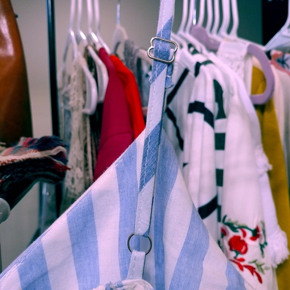  Striped Button Down Midi Dress - Picture 5 of 8